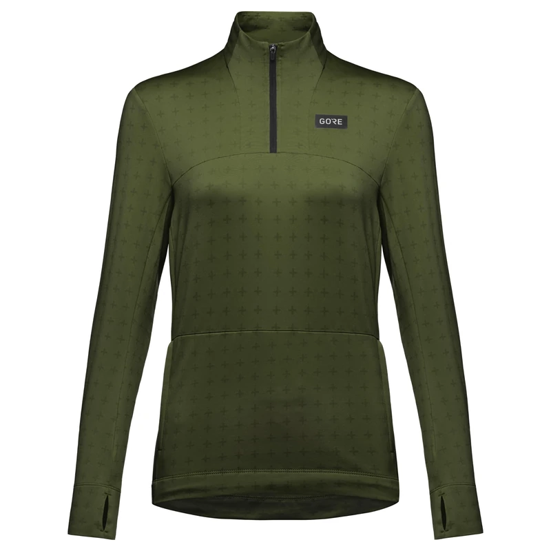 GOREWEAR Everyday Thermo 1/4-Zip Womens, Utility Green, 40