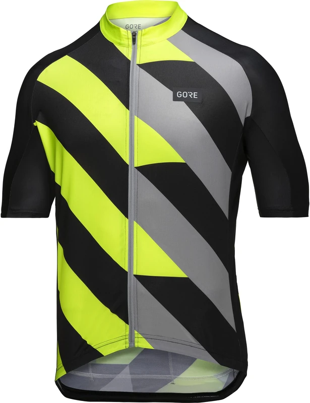 GOREWEAR Signal Jersey Mens, Black/Neon Yellow, S