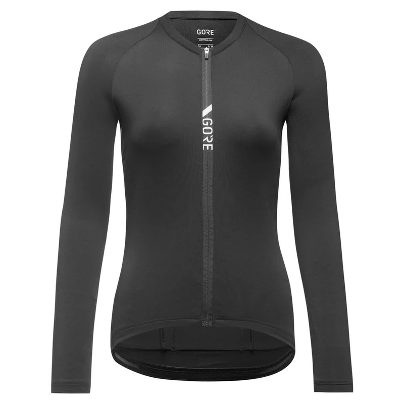 GORE WEAR Women's Breathable Cycling Jersey, Torrent, Fast Moisture Wicking, Long Sleeve Road Bike Style Cycling Shirt, Black, 36 - Image 1