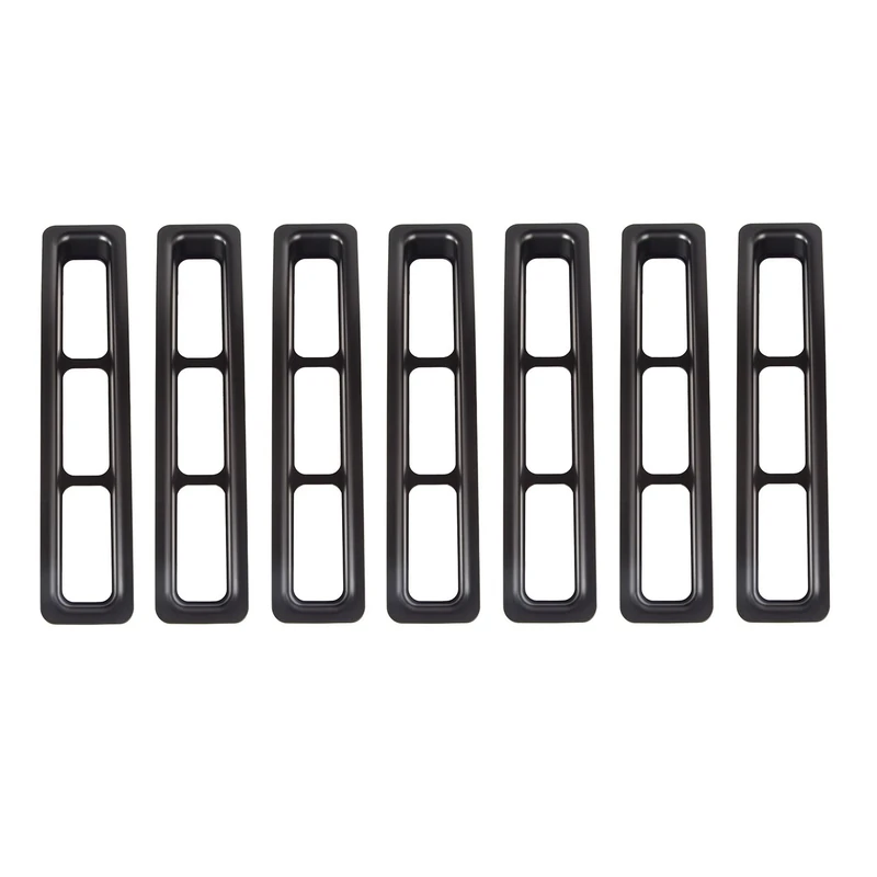 Rugged Ridge 11306.03 Grille Insert Kit, Black; 97-06 Jeep Wrangler TJ