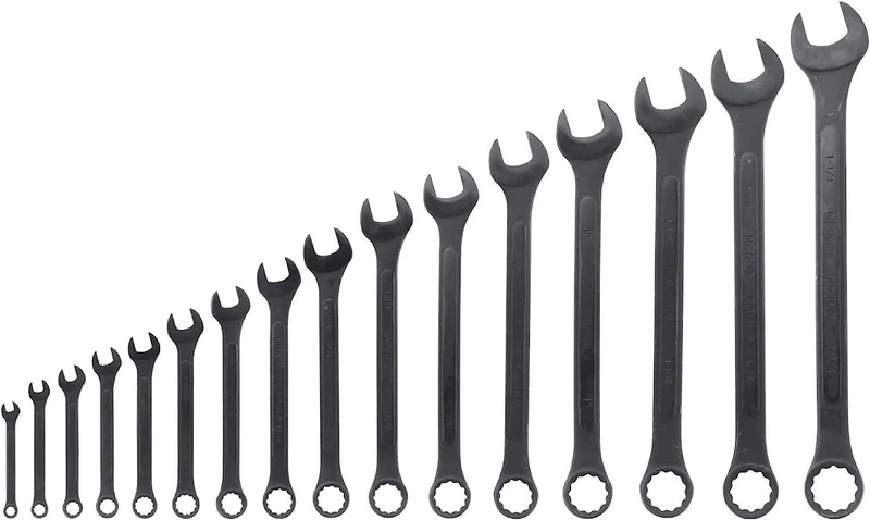 Neiko 03574A Jumbo Combination Wrench Set | 16 Piece | SAE | 1/4” to 1-1/4” | Raised Panel Construction