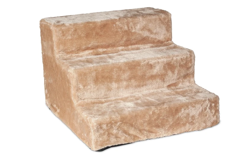 Easy Step dog stairs in beige - Removable cover - L43 cm - W41 cm - H29 cm