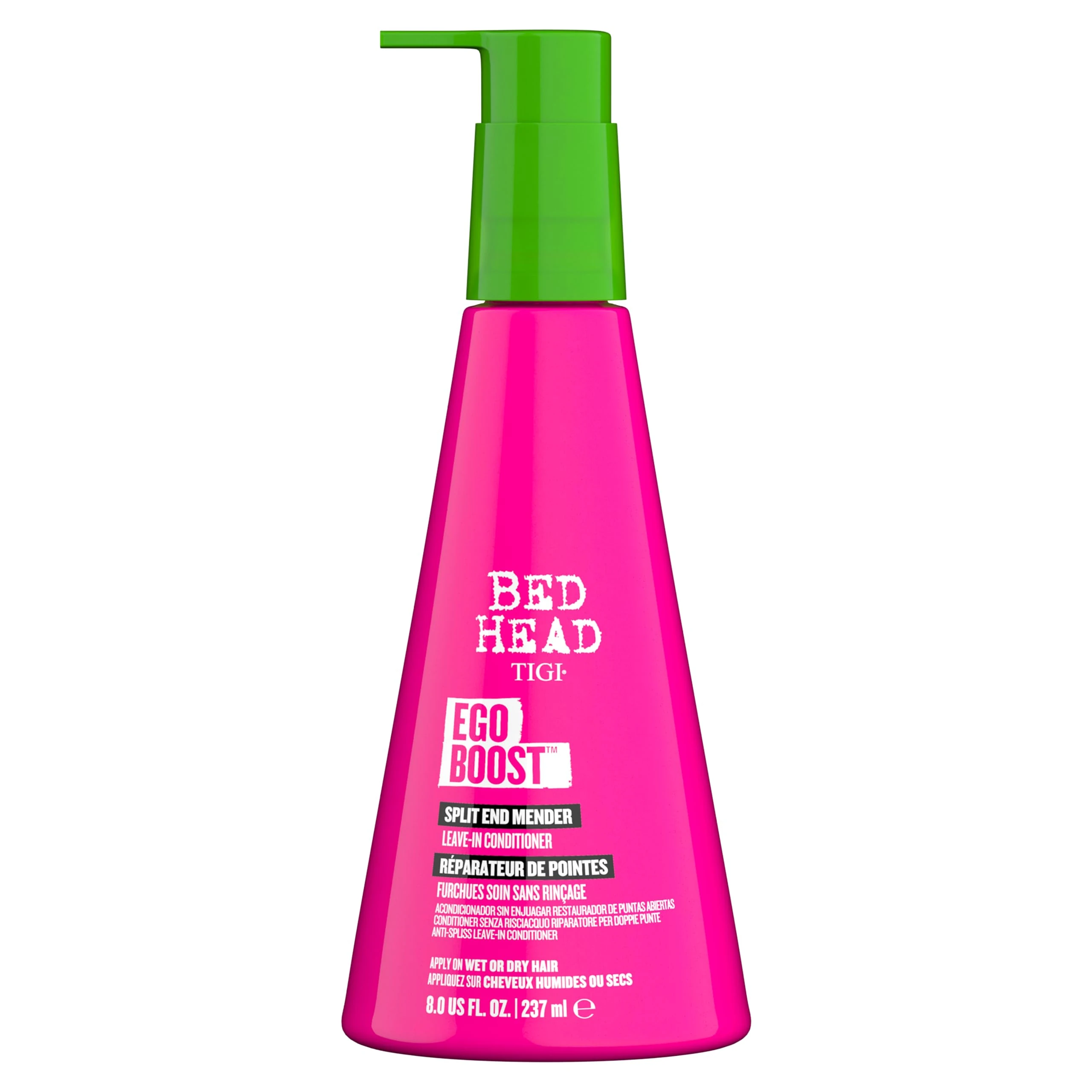 Bed Head by TIGI Ego Boost Leave In Hair Conditioner – Professional Repair Treatment for Dry, Damaged Hair with Split Ends, Anti Frizz, Moisturising Conditioner Cream, Safe for Colour Treated Hair
