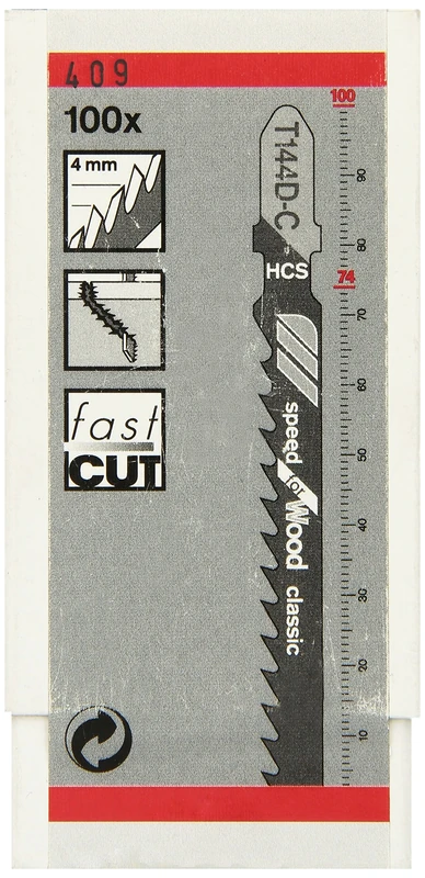 Bosch 100 Jigsaw Blade T 144 D C Classic 2608663477