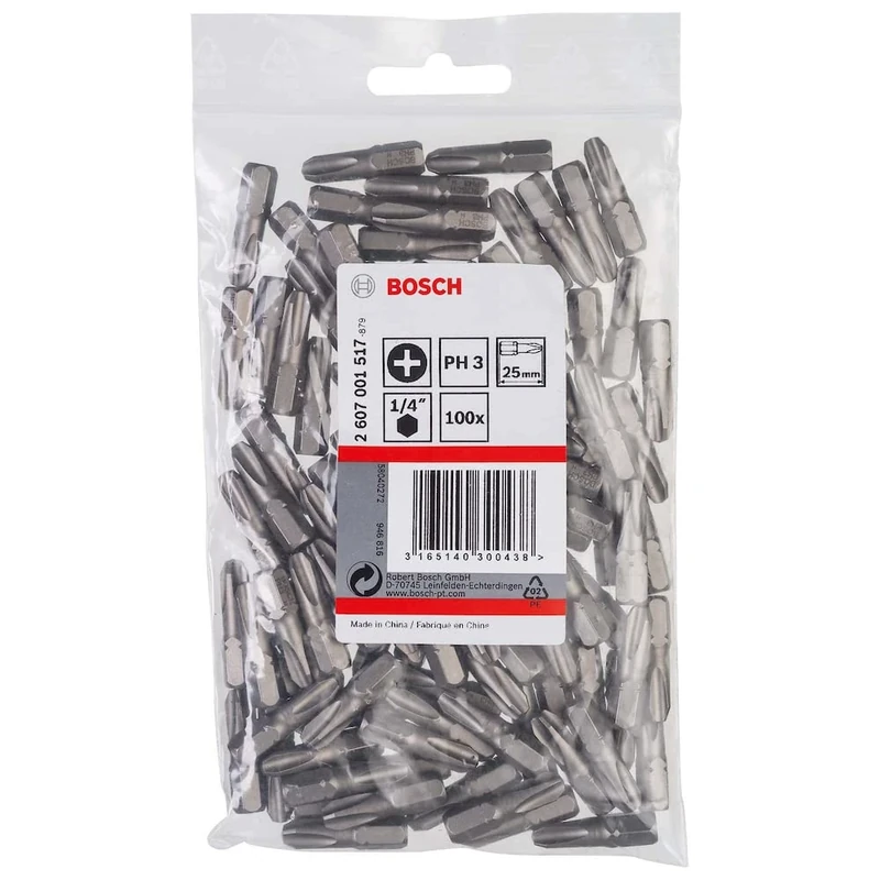 Bosch 2607001517 25 mm Extra Hard Screwdriver Bit