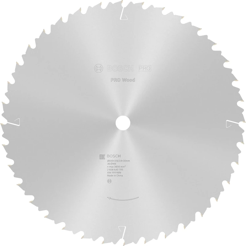 Bosch 1x PRO Wood Longlife Circular Saw Blade for Corded Table Saws (for Softwood, Hardwood, Ø mm, Professional Accessory Table Circular Saw)