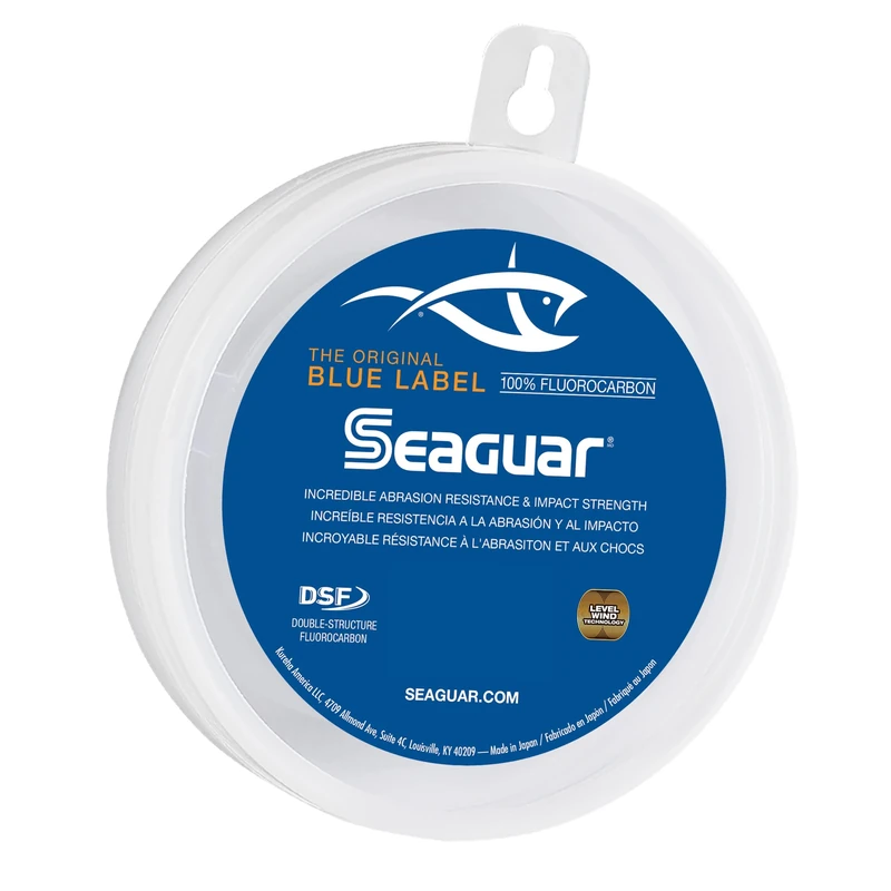 Seaguar Blue Label 100% Fluorocarbon Leader (DSF) 100yd 40lb, Clear
