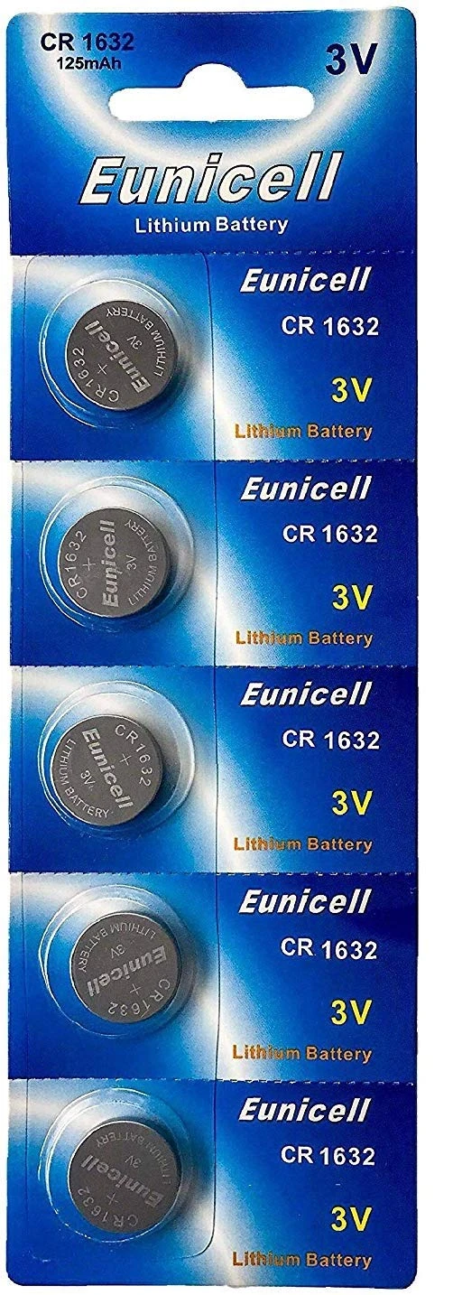 5 x Eunicell CR1632 DL1632 LM1632 CR 1632 Lithium Coin Cell 3.0v Batteries