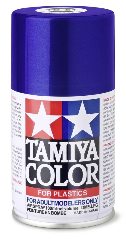 Tamiya TS-51 Racing Blue 100ml Spray Paint - Model Kit Finish