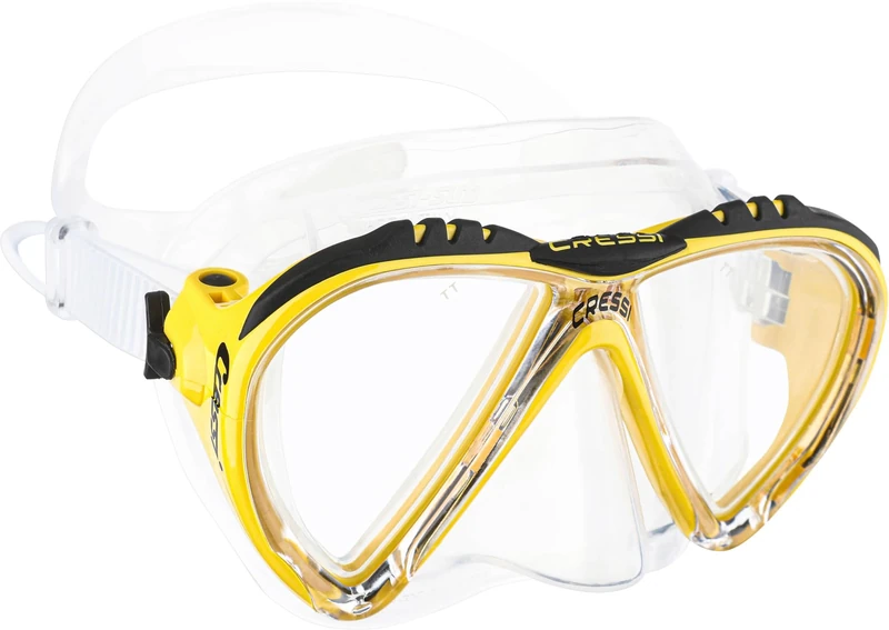 Cressi Adult Lince Snorkelling Mask - Yellow