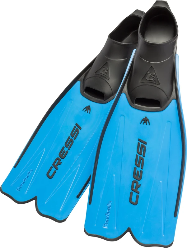 CRESSI Men's Rondinella Closed-Foot Snorkeling Fins (Blue, EUR 37/38) - Image 1