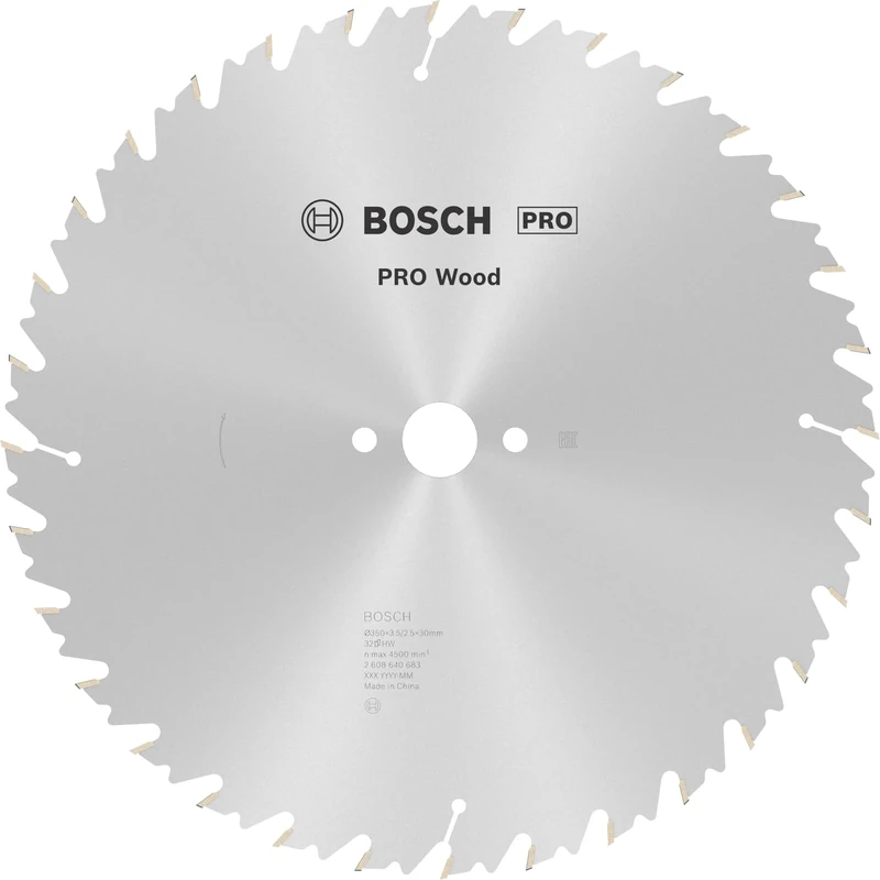 Bosch 1x PRO Wood Circular Saw Blades for Cordless Table Saws (for Softwood, Hardwood, Ø mm, Professional Accessory Table Circular Saw)