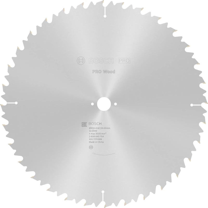 Bosch 1x PRO Wood Longlife Circular Saw Blade for Corded Table Saws (for Softwood, Hardwood, Ø mm, Professional Accessory Table Circular Saw)