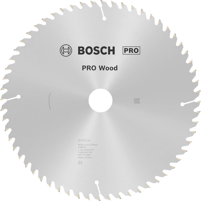 Bosch 1x PRO Wood Circular Saw Blade for Corded Hand-Held Circular Saws (for Softwood, Hardwood, Ø mm, Professional Accessory Hand-Held Circular Saw)
