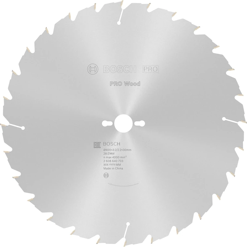 Bosch 1x PRO Wood Longlife Circular Saw Blade for Corded Table Saws (for Softwood, Hardwood, Ø mm, Professional Accessory Table Circular Saw)