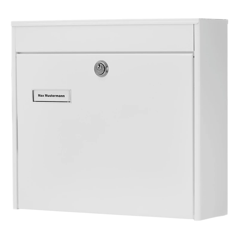 BURG-WÄCHTER, Group Mailbox, A4 Letter Slot, Galvanized steel, Potsdam 878 W, White