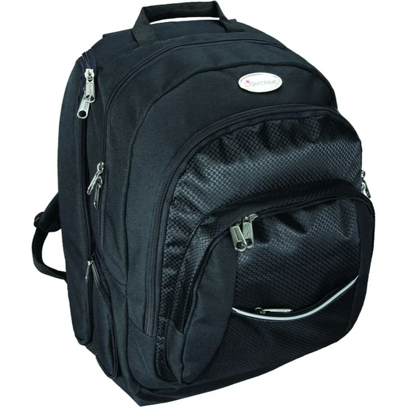 Lightpak - 46090 ADVANTAGE - backpack with detachable laptop bag, nylon, grey