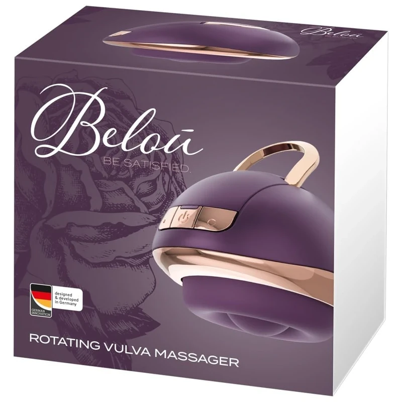 Belou Rotating Vulva Vibrator Purple/Rose Gold 9,9