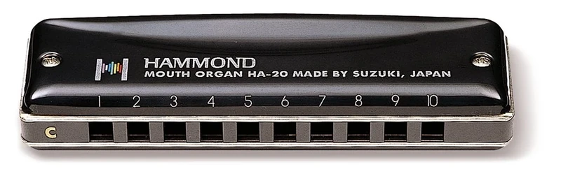 Suzuki Diatonic Harmonica Hammond HA-20 - key of Eb