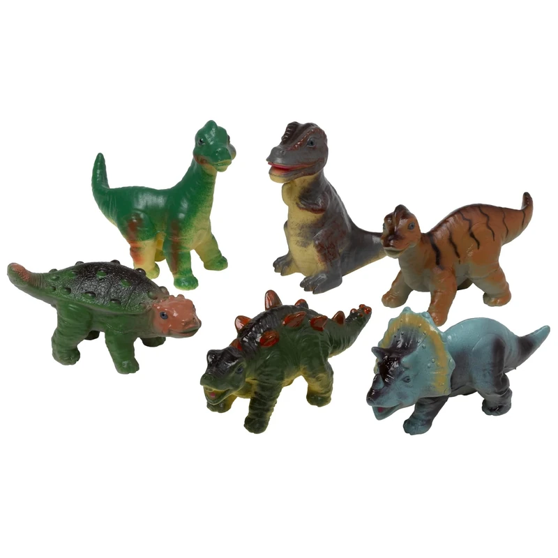 PETERKIN | Baby Dinosaurs - Soft Touch Playset in Box | 6 soft and squeezy baby dinosaur figures | Dinosaurs & Figures | Ages 18m+