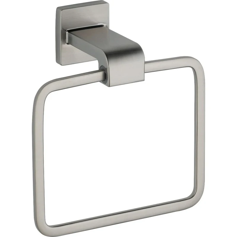 Delta Faucet 77546-Ss Vero Towel Ring Brilliance Stainless Steel