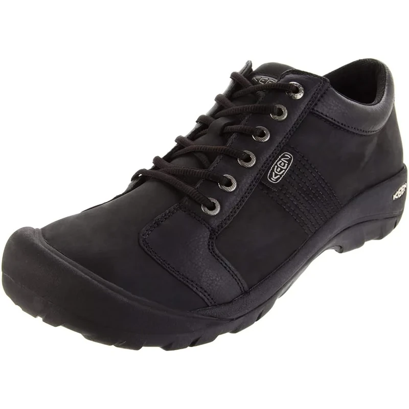 KEEN Men's Austin Low Height Leather Oxfords, Black, 11