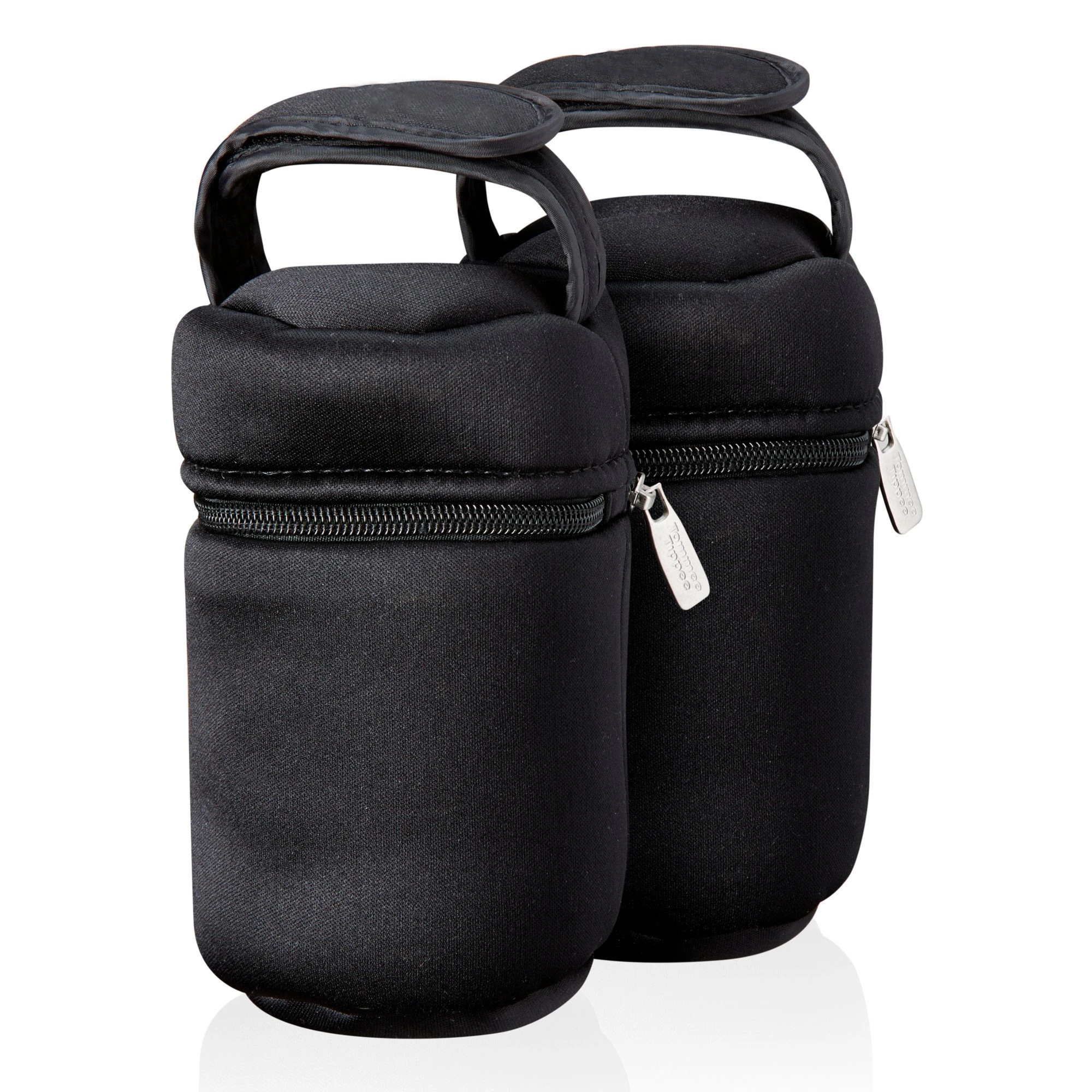 Tommee Tippee Insulated Bottle Bags, Pack of 2 Portable and Lightweight Bottle Bags for Baby Bottle Storage, Travel Friendly Adjustable Strap
