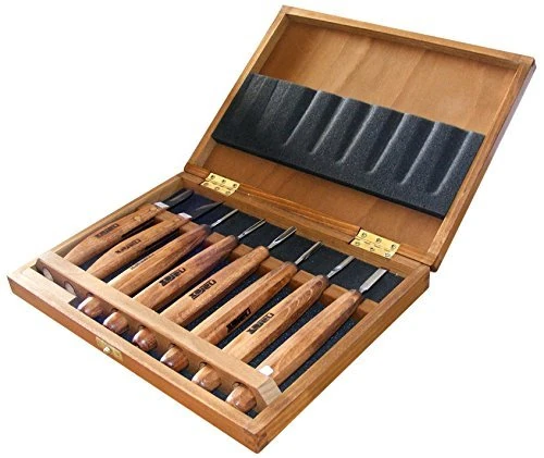 Carving Chisel Set for Small Curving - 8 Pieces