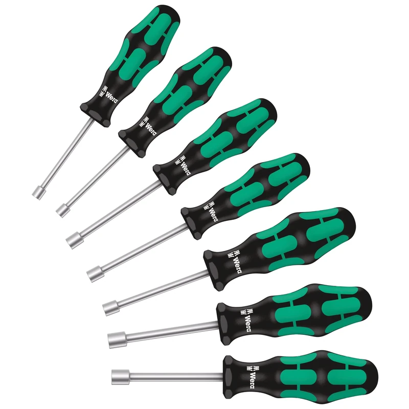 Wera 395 HO/7 SM Kraftform Hollow Shaft Nutspinner set, 7pc, 05029510001