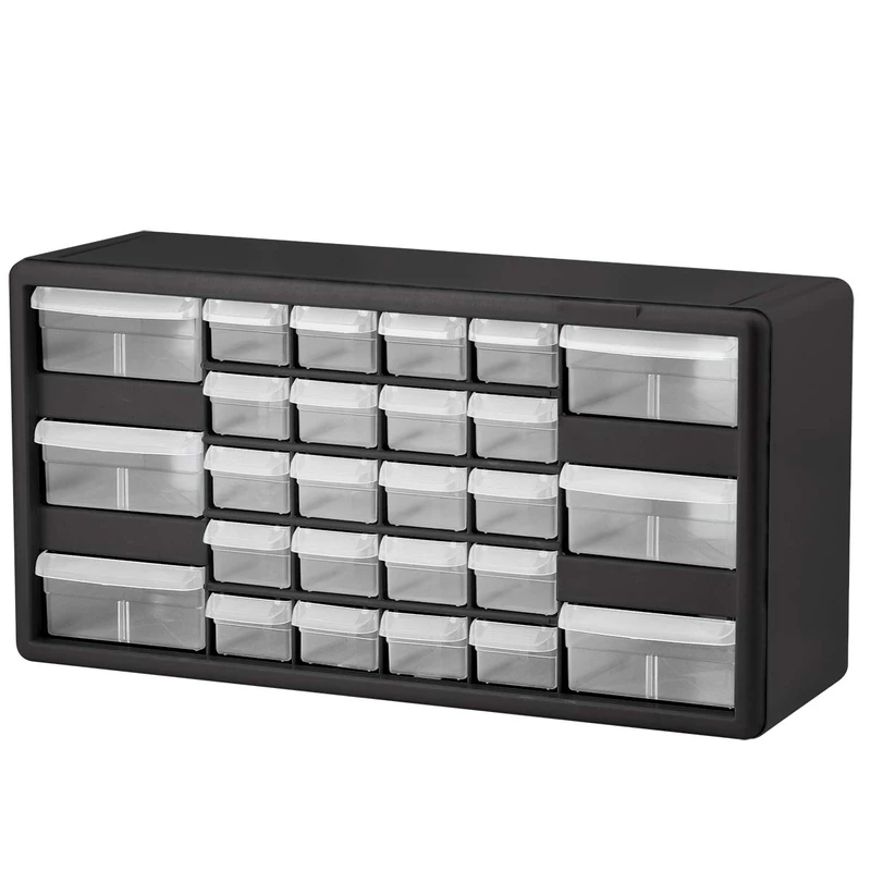 Akro-Mils Cabinet, Black Gray, 20-Inch by 10-1/4-Inch by 6-3/8-Inch