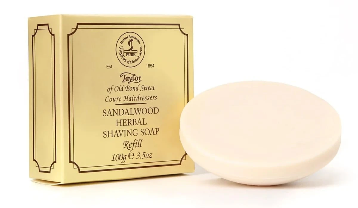 Taylor of Old Bond Street 100g Sandalwood Herbal Shaving Soap Refill