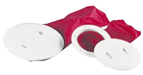 ABS PLATE WH MOOTH 4''+SCREW+BAG