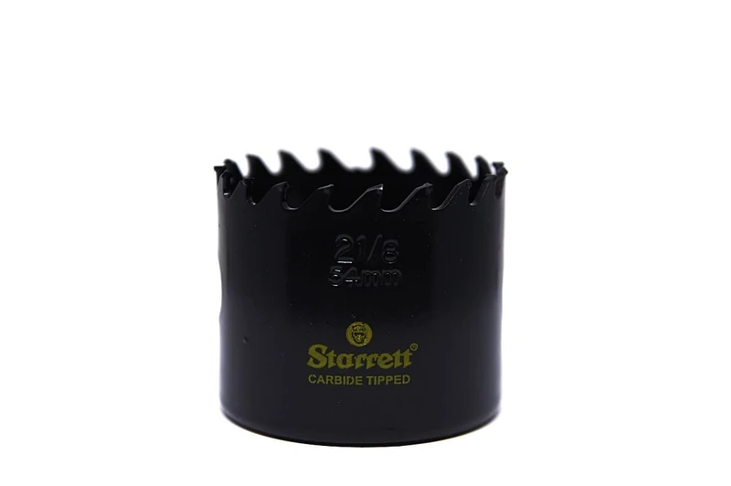 Starrett Tungsten Carbide Tipped Hole Saw - CT200 Deep Cut Holesaw Cutter - For Wood Suspended Flooring Reinforced Concrete & Fibreglass - 51MM