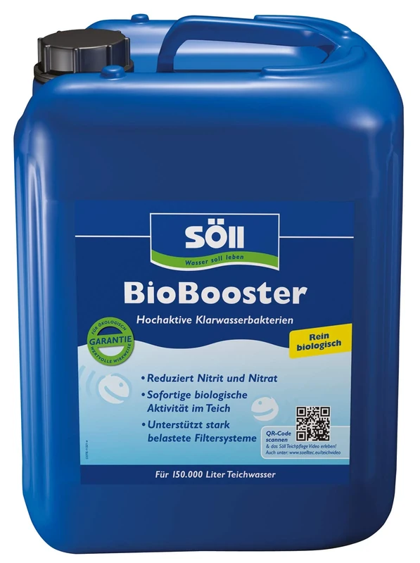 Soell BioBooster – highly active clear water bacteria removal, Increased nitrite and nitrate values