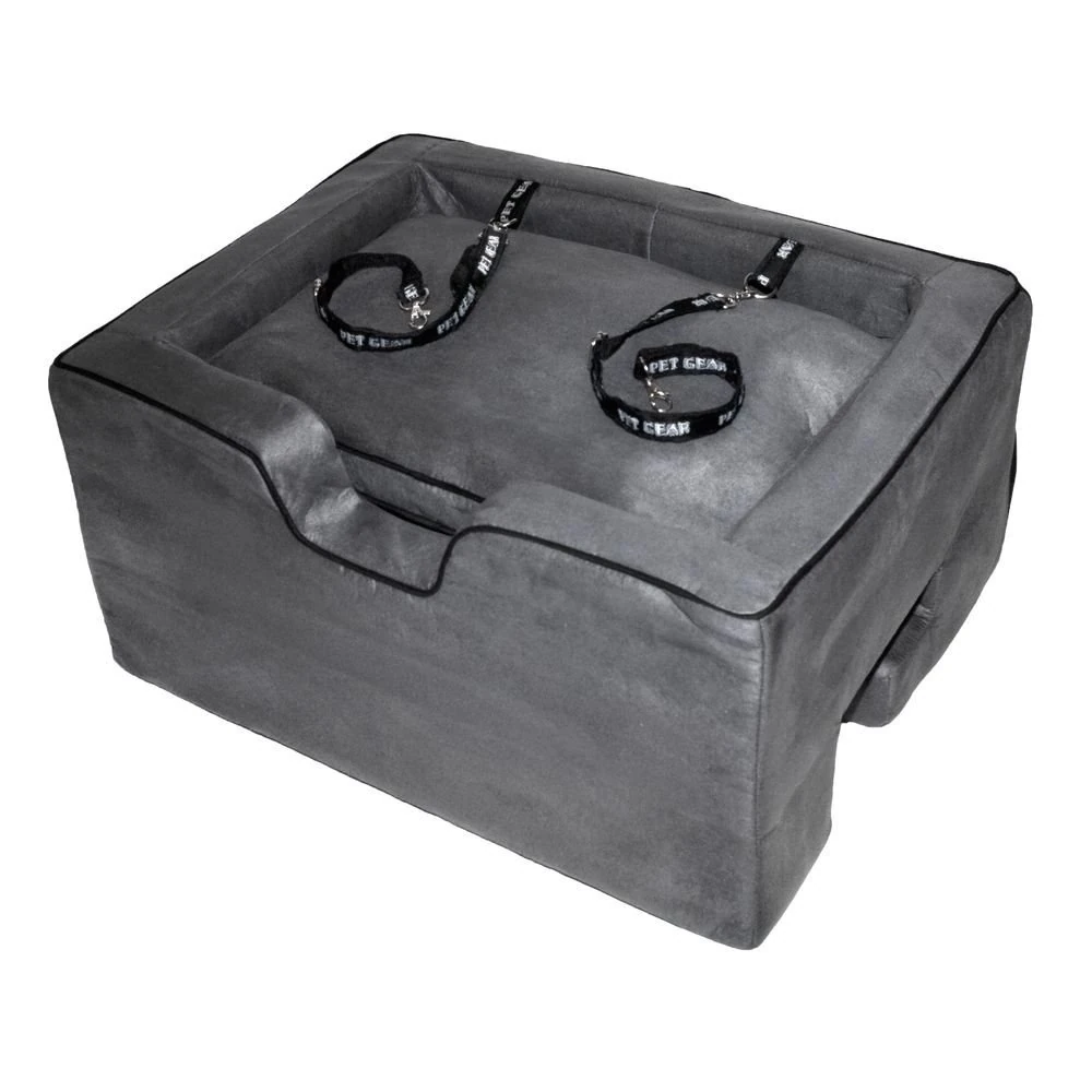 Pet Gear Lookout Booster Car Seat, Removable Comfort Pillow, Safety Tether Included, Installs in Seconds, No Tools Required