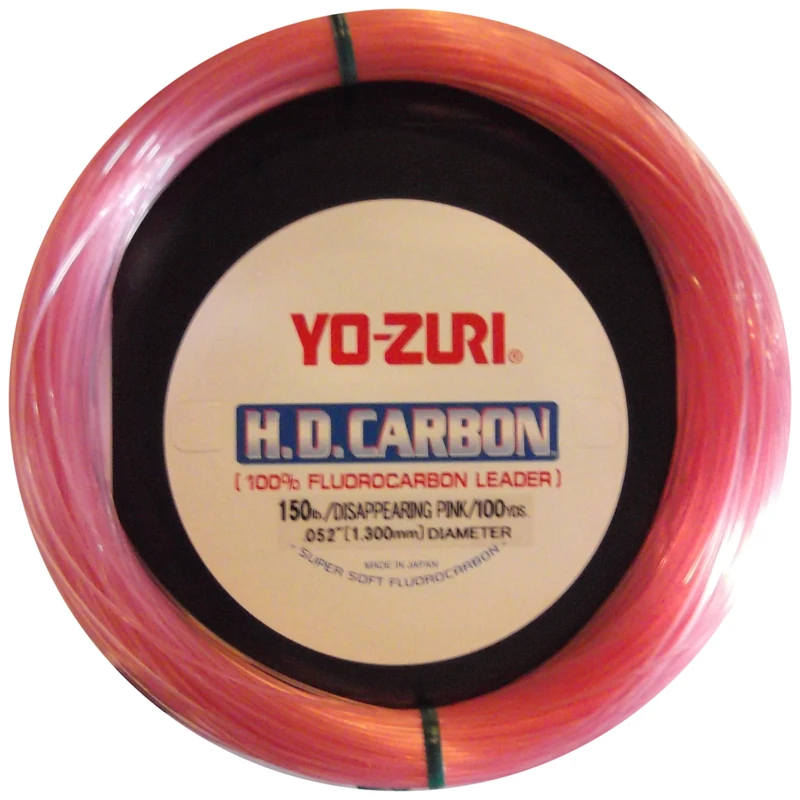 Yo-Zuri 30-Yard HD Fluorocarbon Leader Line, Pink, 100-Pound - Image 1