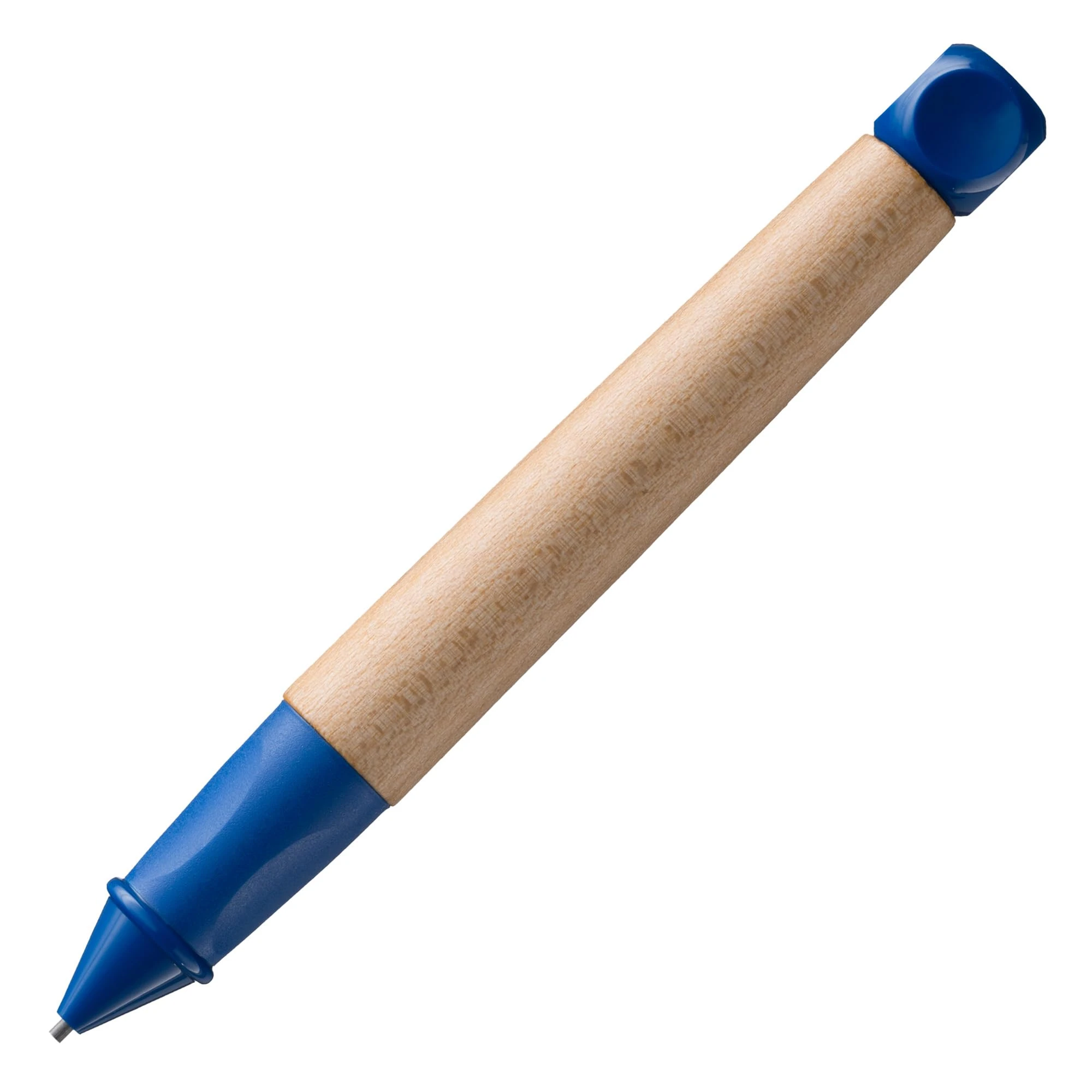 LAMY abc blue - child-friendly Mechanical Pencil for writing beginners with ergonomic grip & robust maple wood - including LAMY M 44 fine line refill 1.4 mm