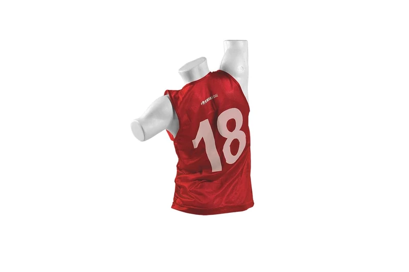 Kwik Goal Numbered Vest (Red, Adult),18 count