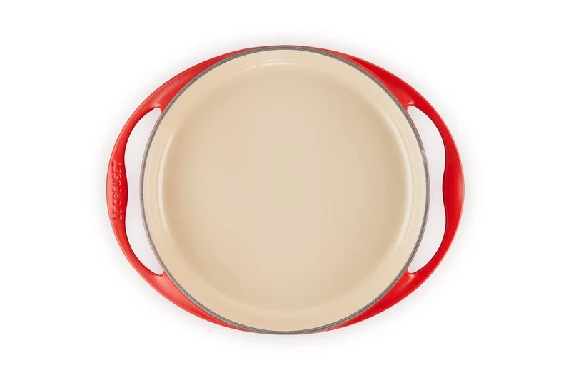 Le Creuset Enamelled Cast Iron Round Tatin Roasting Dish, 28cm, 2.6 Litres, Cerise, 20129280602460