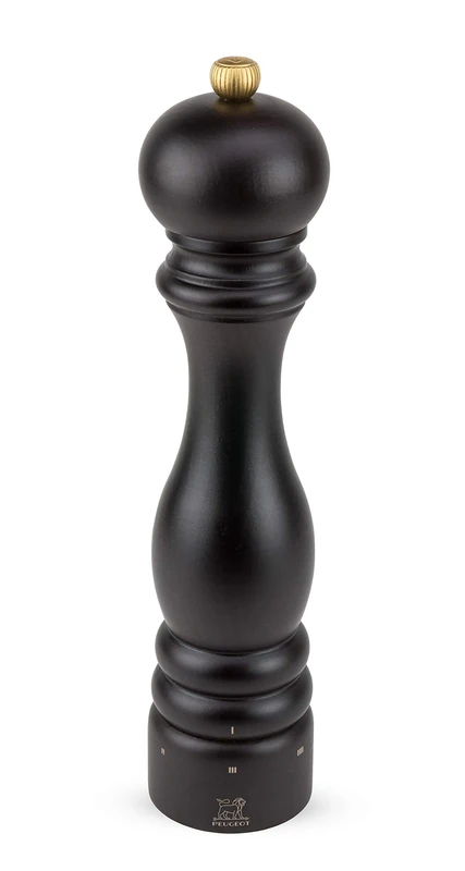 PEUGEOT - Paris u'Select 27 cm Salt Mill - 6 Predefined Grind Settings - Made with PEFC Certified Wood - Made in France - Chocolate Colour