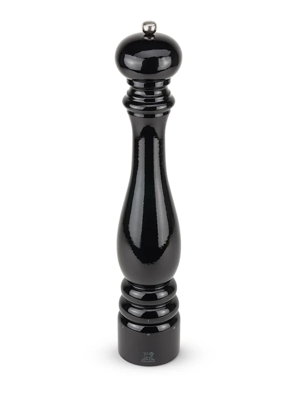 PEUGEOT - Paris u'Select 40 cm Pepper Mill - 6 Predefined Grind Settings - Made with PEFC Certified Wood - Made in France - Black Laquered Colour
