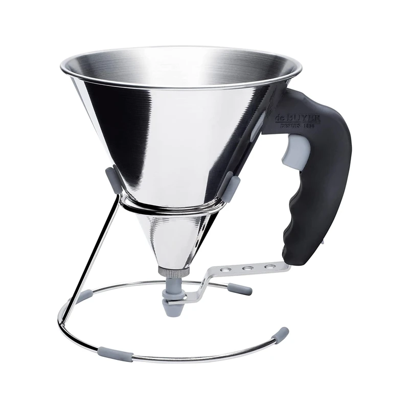 De Buyer 3353.00 Kwik Mini Piston Funnel Black