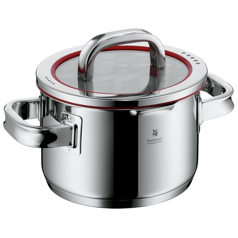 WMF Function 4 18/10 Stainless Steel 16cm High Casserole with Lid - Image 1
