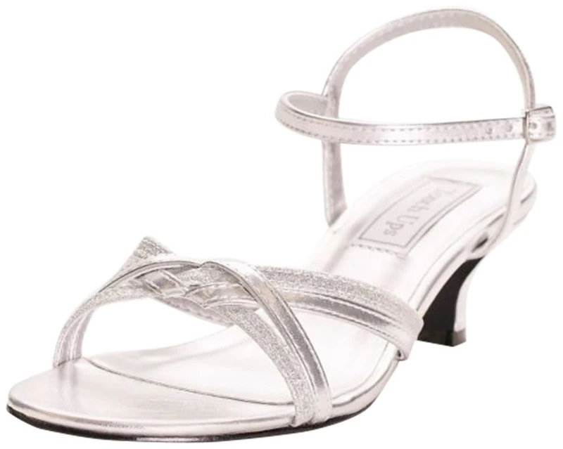Touch Ups Women's Melanie Dress Sandal, Silver, 7 W US