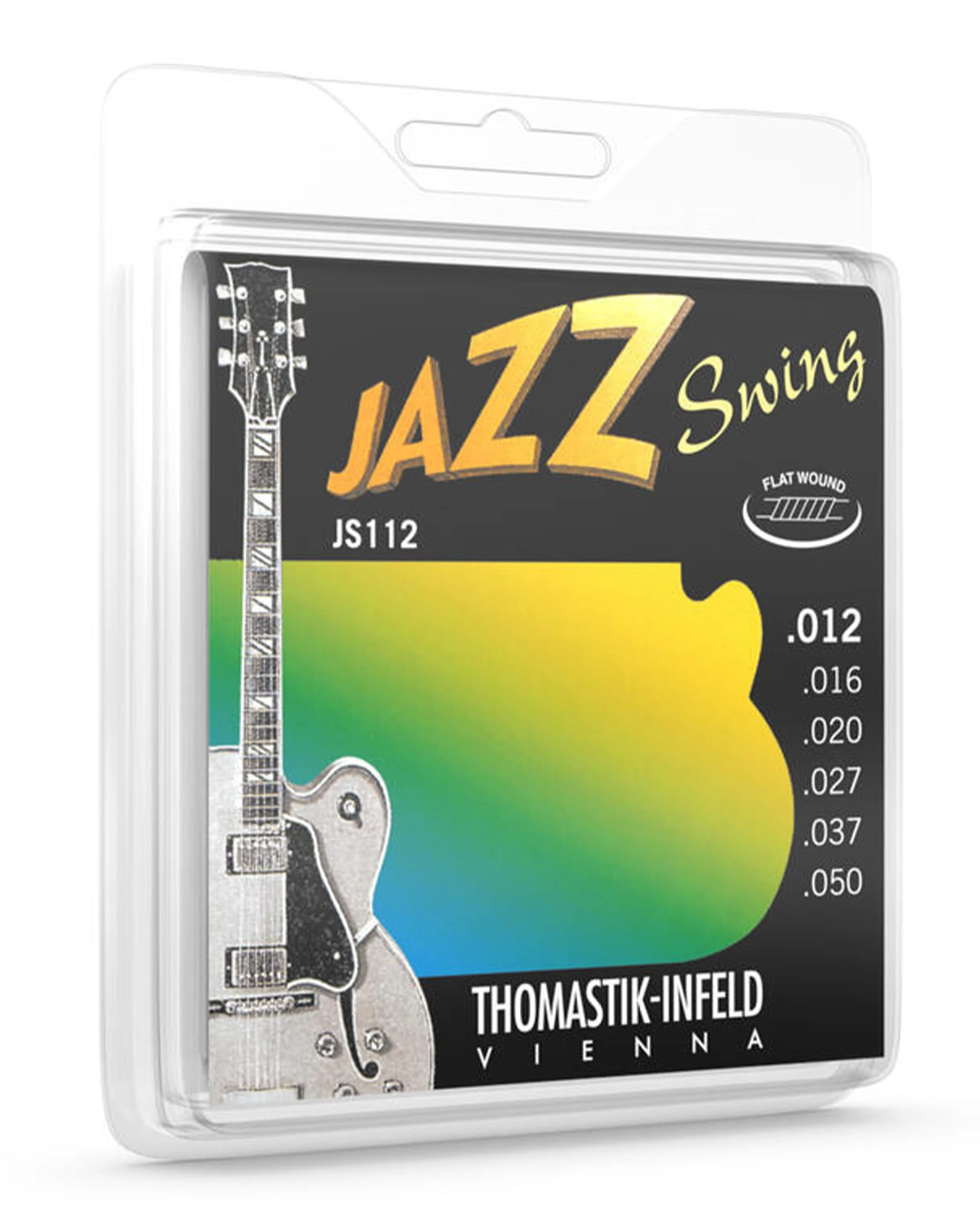 Thomastik Strings for Electric Guitar Jazz Swing Series Nickel Flat Wound Set JS112 Medium Light .012-.050w