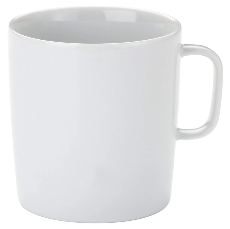 A di Alessi PlateBowlCup Mug, Set of 4, (AJM28/89), White