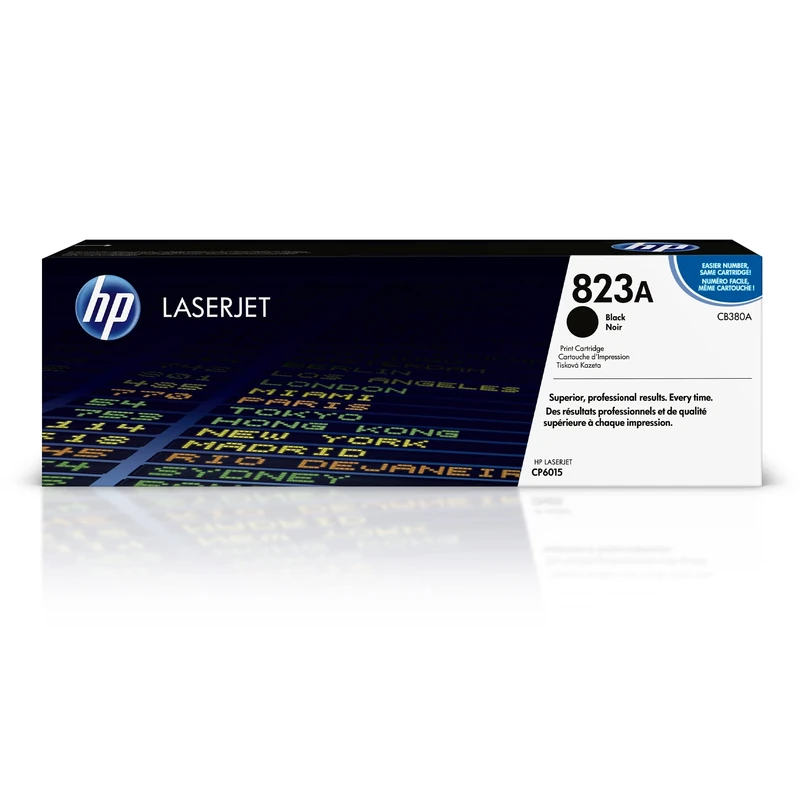 HP CB380A 823A Original LaserJet Toner Cartridge, Black, Single Pack
