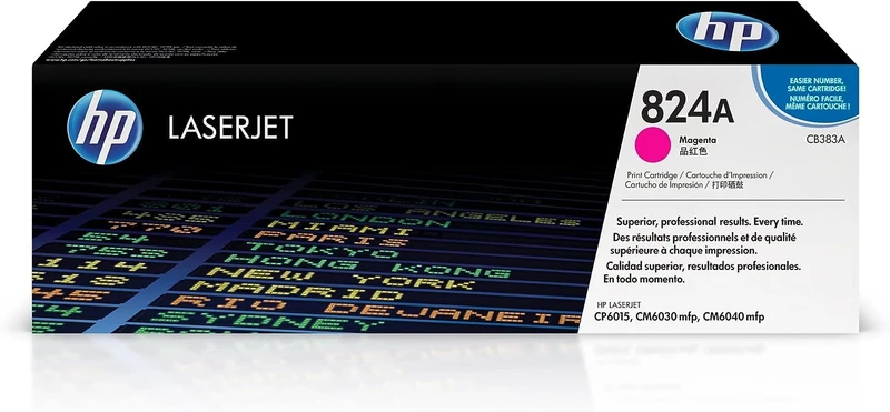 HP CB383A 824A Original LaserJet Toner Cartridge, Magenta, Single Pack