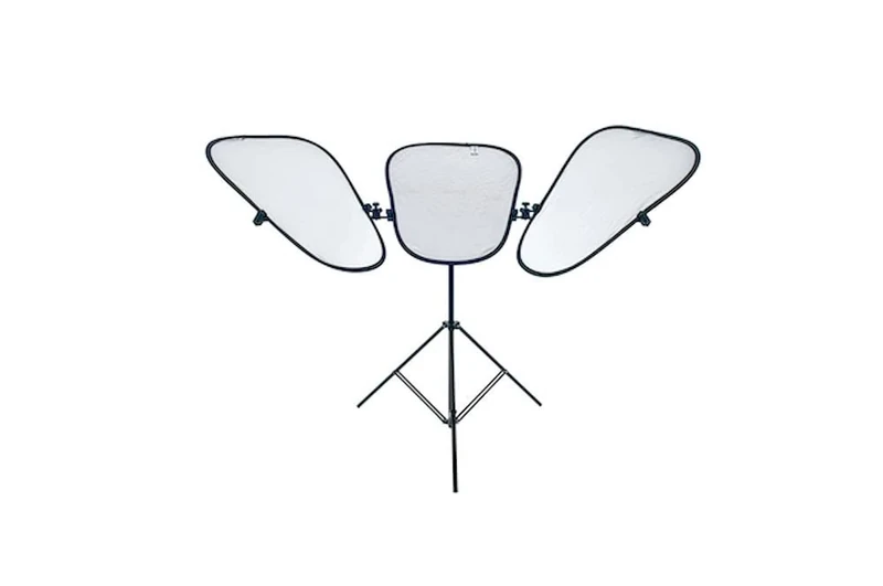 Manfrotto LL LR2933SP Triflector MKII Panels and Stand - Sunfire/Silver