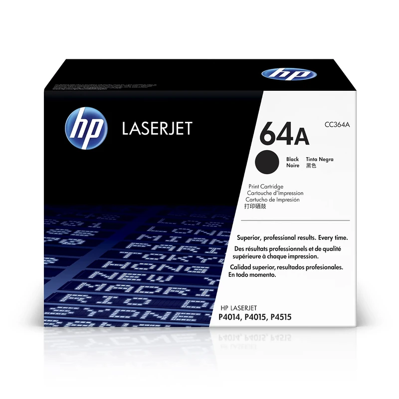 HP CC364A 64A Original LaserJet Toner Cartridge, Black, Single Pack